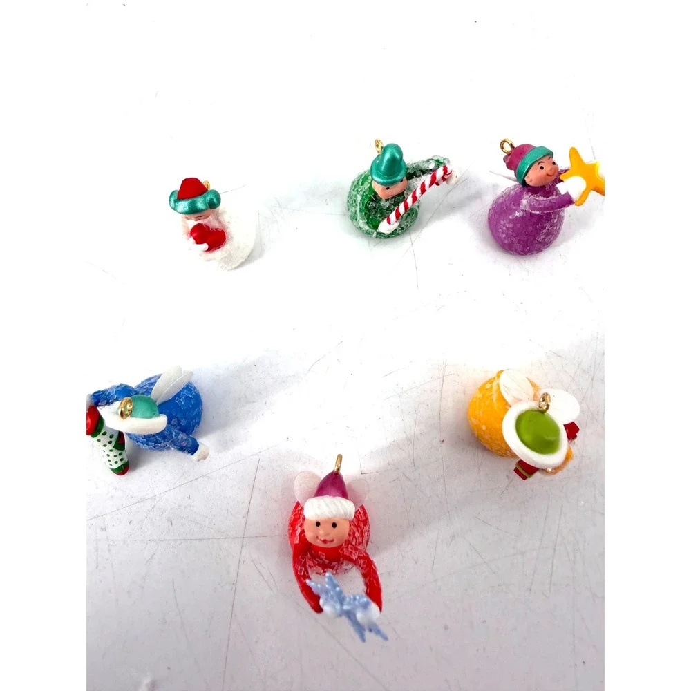 Hallmark Keepsake Sugar Plum Fairies Ornament Set 2002 Multicolor Whimsical Y2K